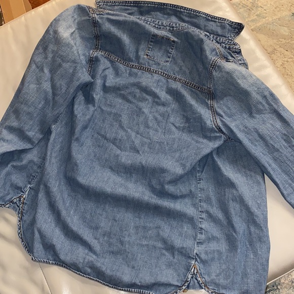 Denim button up top - Picture 5 of 5